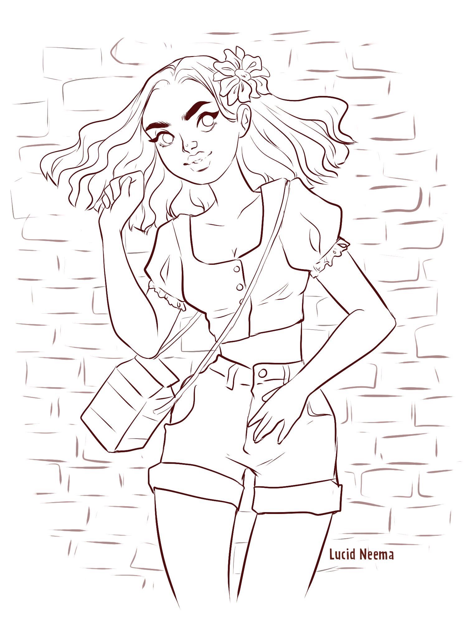 Preppy Coloring Pages Printable 63