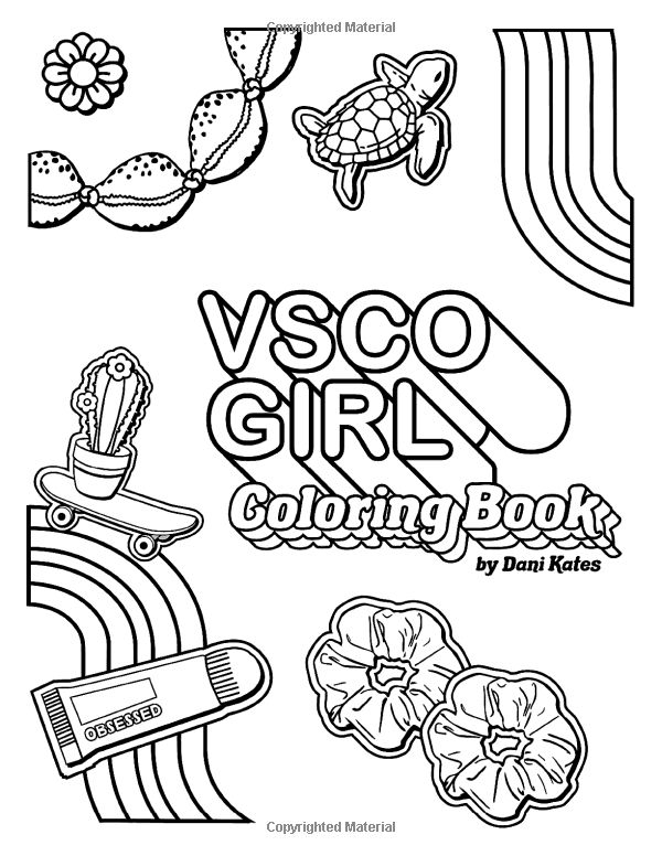 Preppy Coloring Pages Printable 67