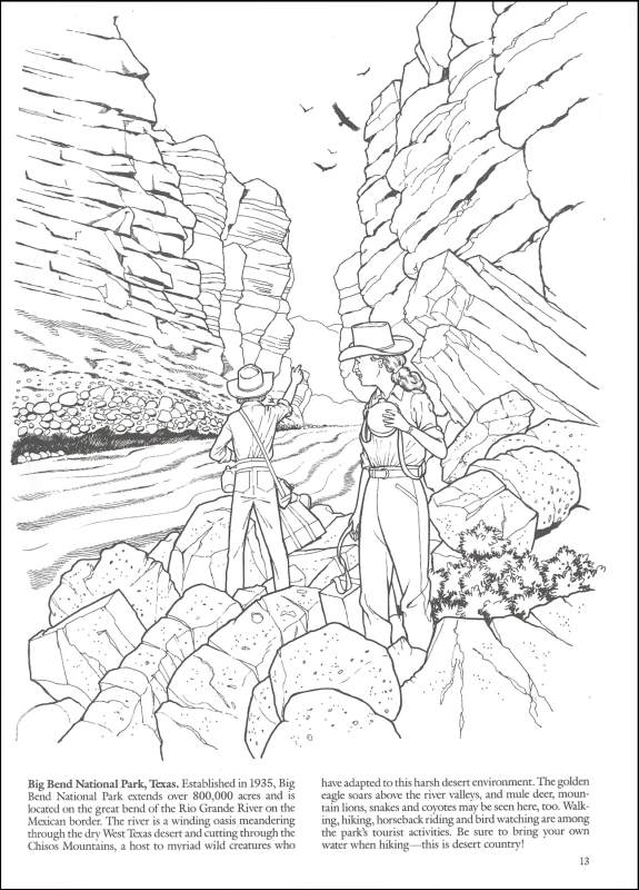 Printable National Park Coloring Book 11