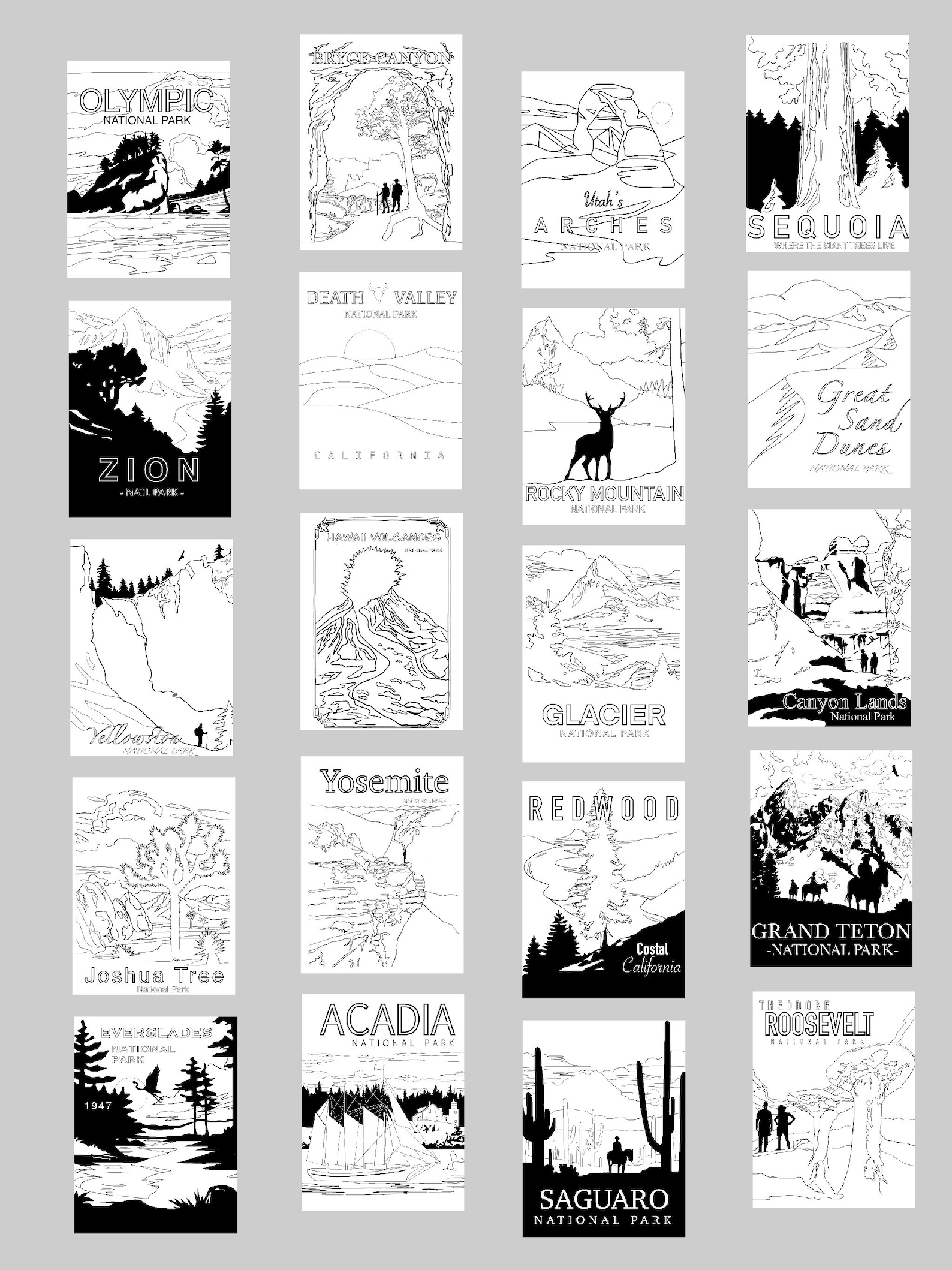 Printable National Park Coloring Book 33