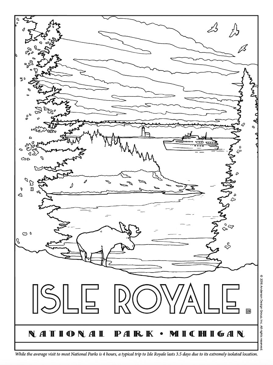 Printable National Park Coloring Book 34