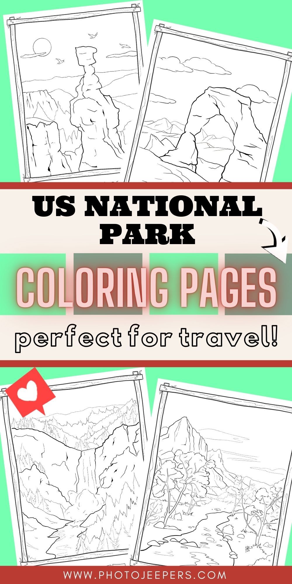 Printable National Park Coloring Book 4