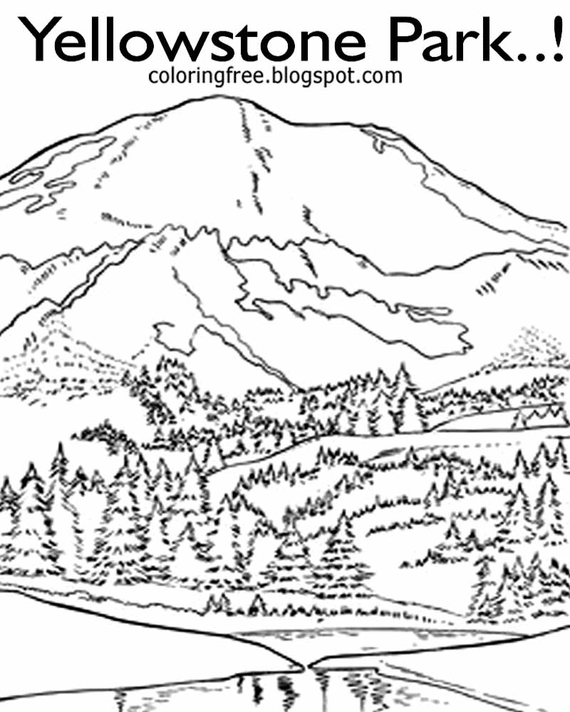 Printable National Park Coloring Book 42