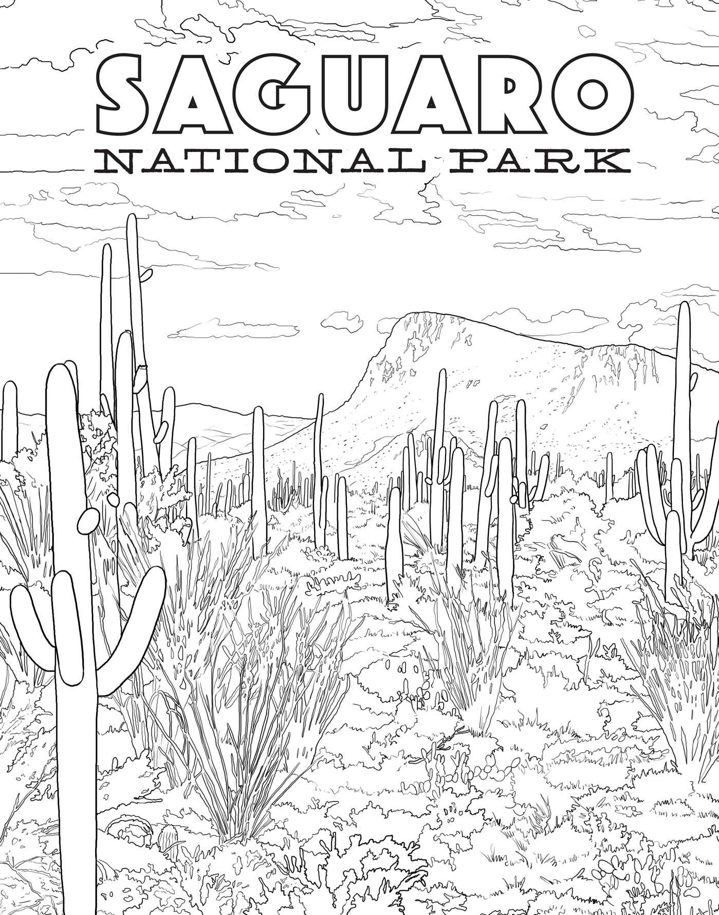 Printable National Park Coloring Book 53