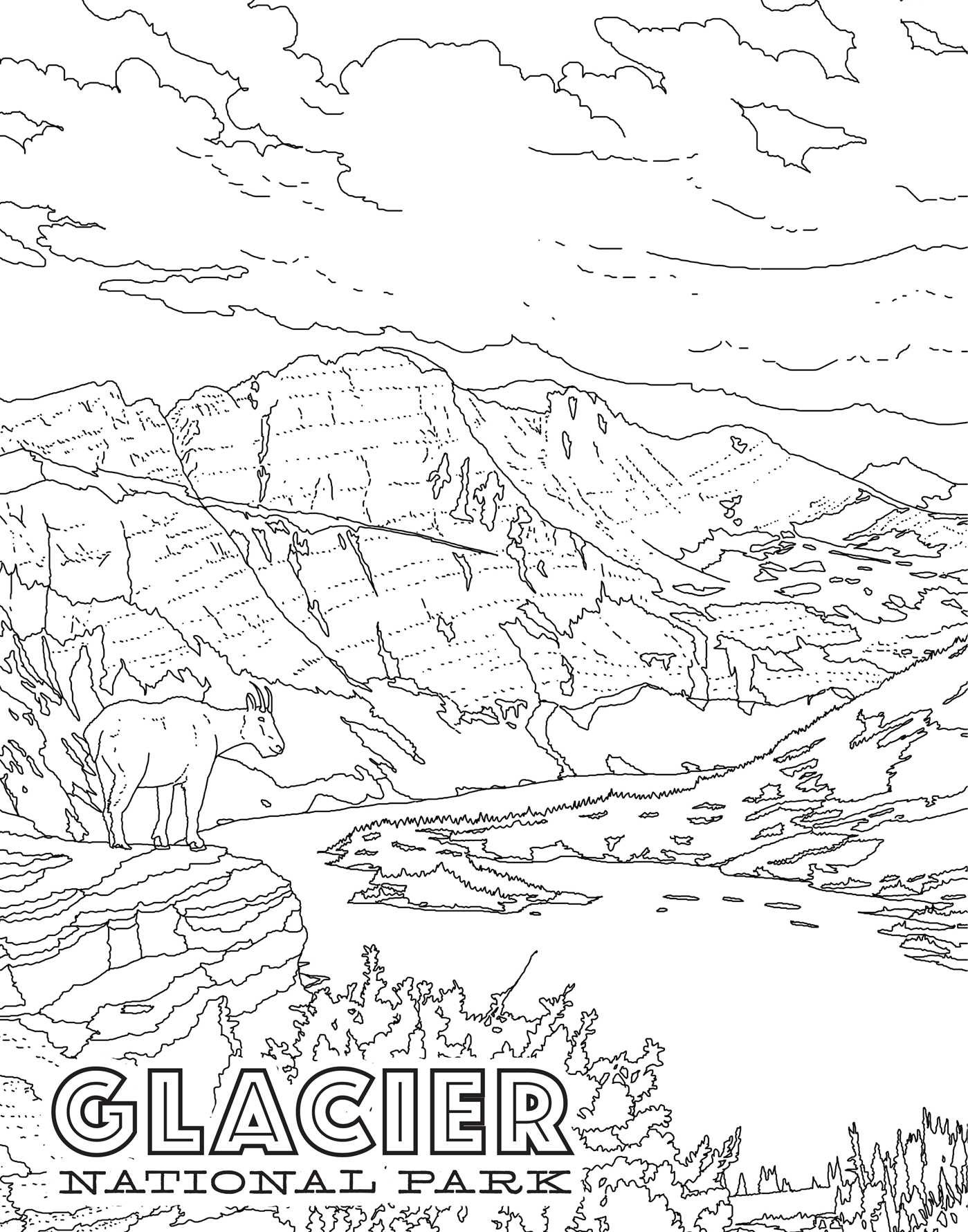 Printable National Park Coloring Book 66