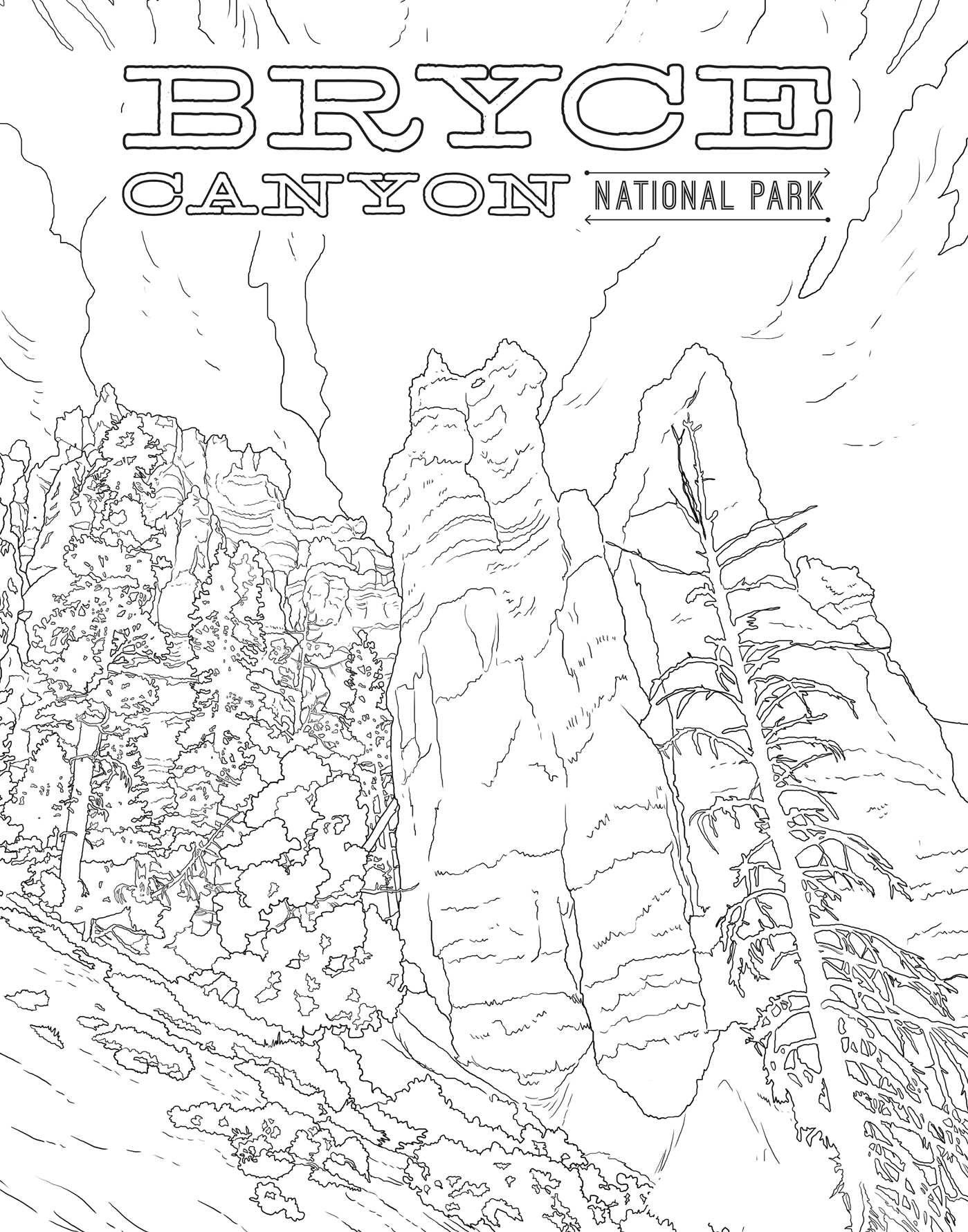 Printable National Park Coloring Book 68