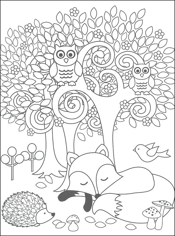 Woodland Creatures Coloring Pages 19