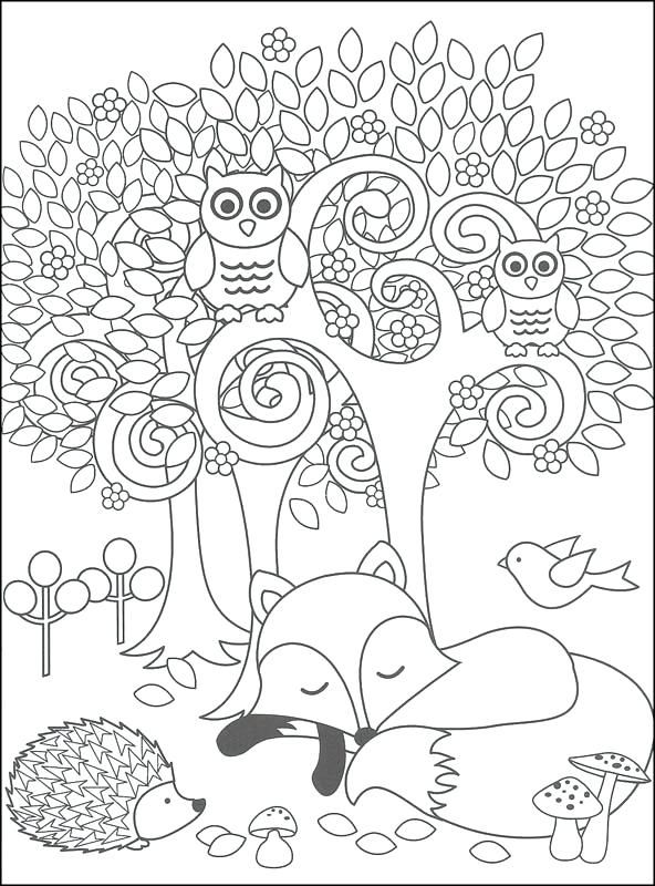 Woodland Creatures Coloring Pages 27