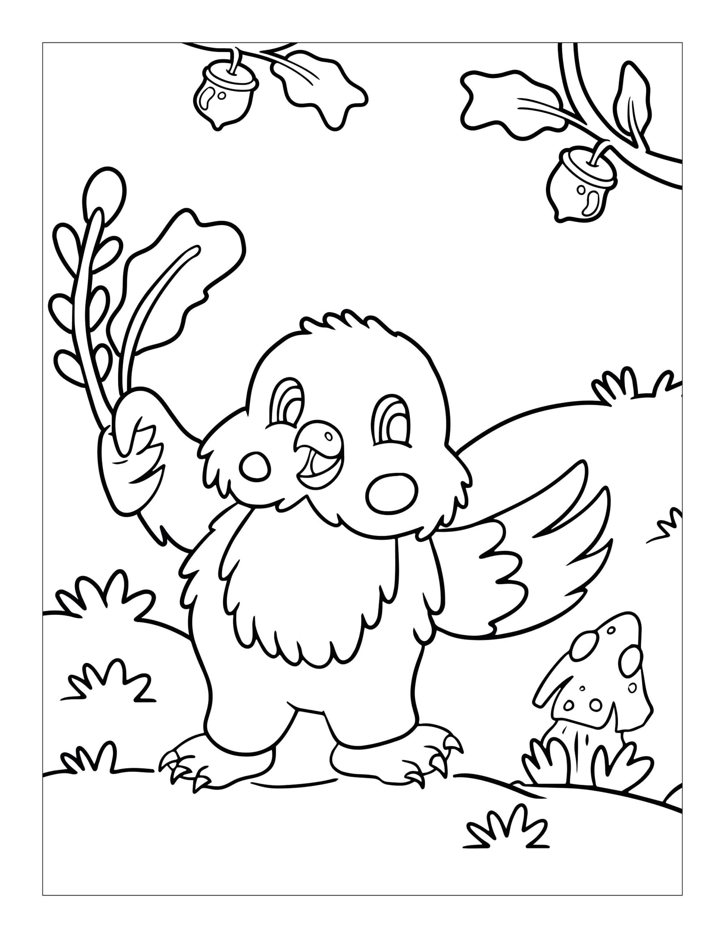 Woodland Creatures Coloring Pages 32