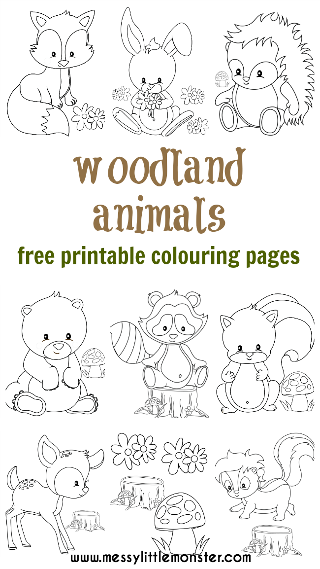 Woodland Creatures Coloring Pages 37