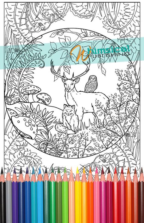 Woodland Creatures Coloring Pages 5