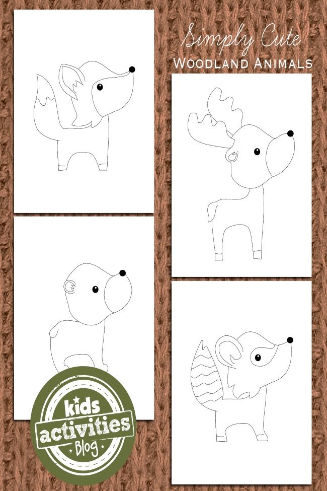 Woodland Creatures Coloring Pages 65