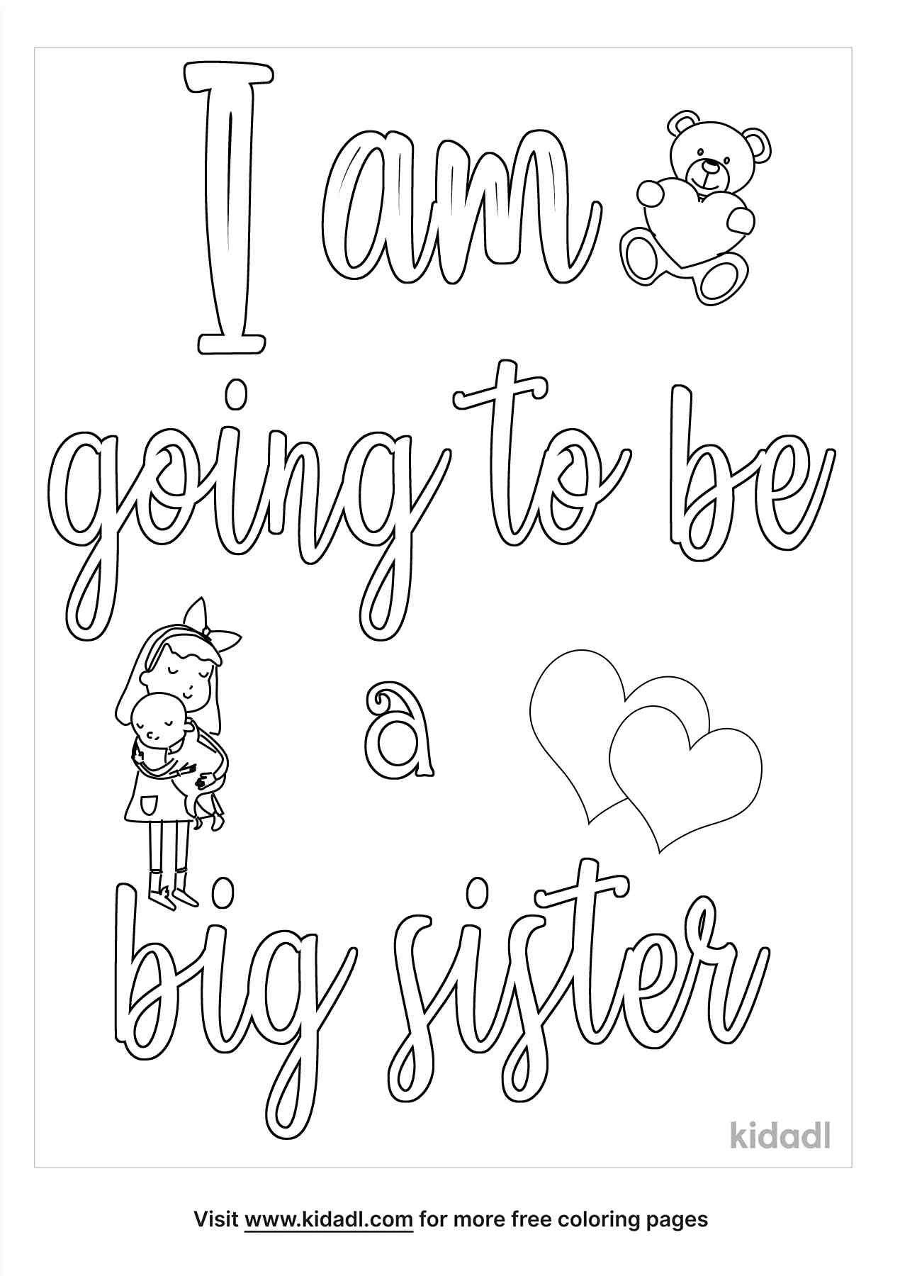 25 Big Sister Coloring Pages 19
