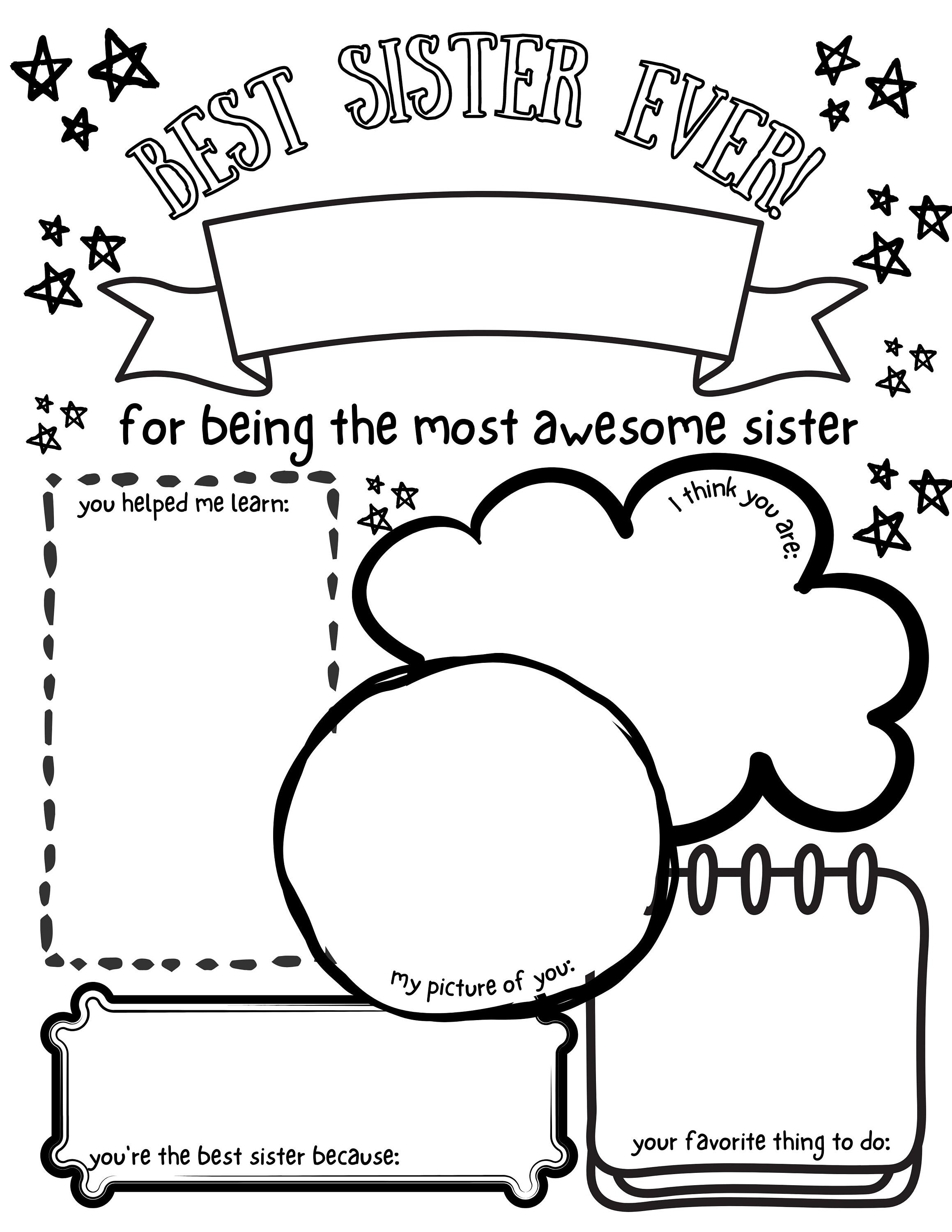 25 Big Sister Coloring Pages 26