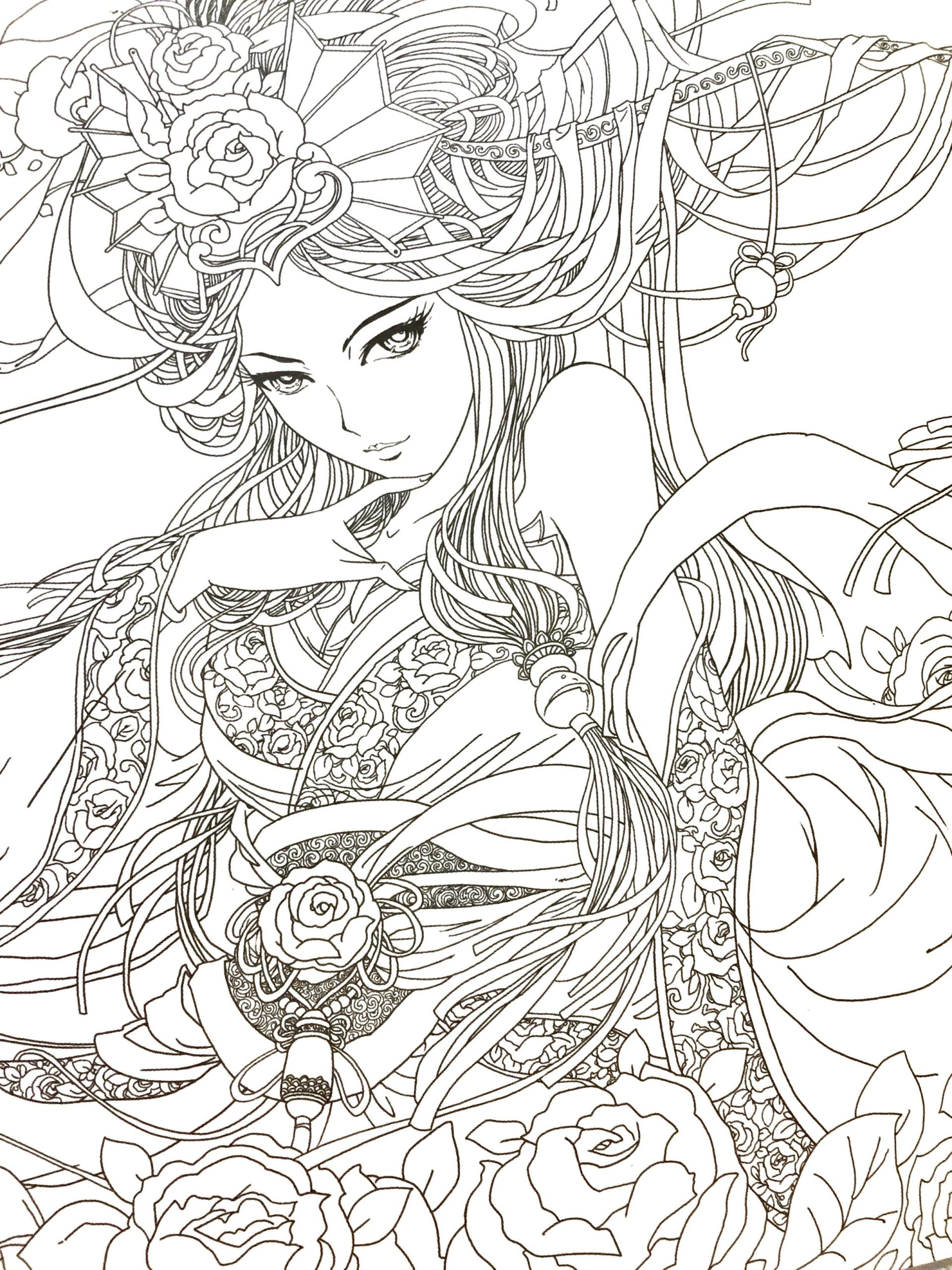 30 Anime Adult Coloring Books 1