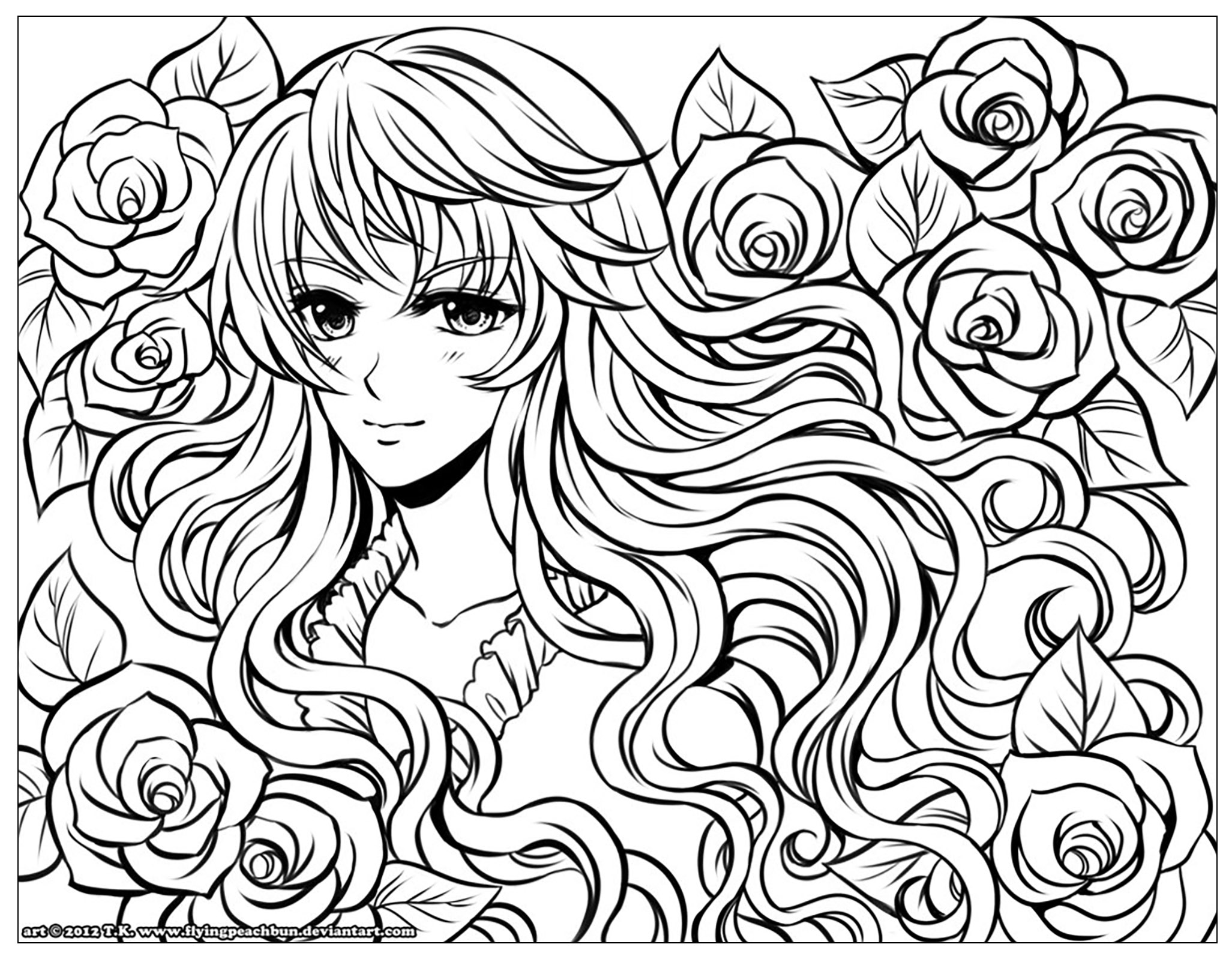 30 Anime Adult Coloring Books 11
