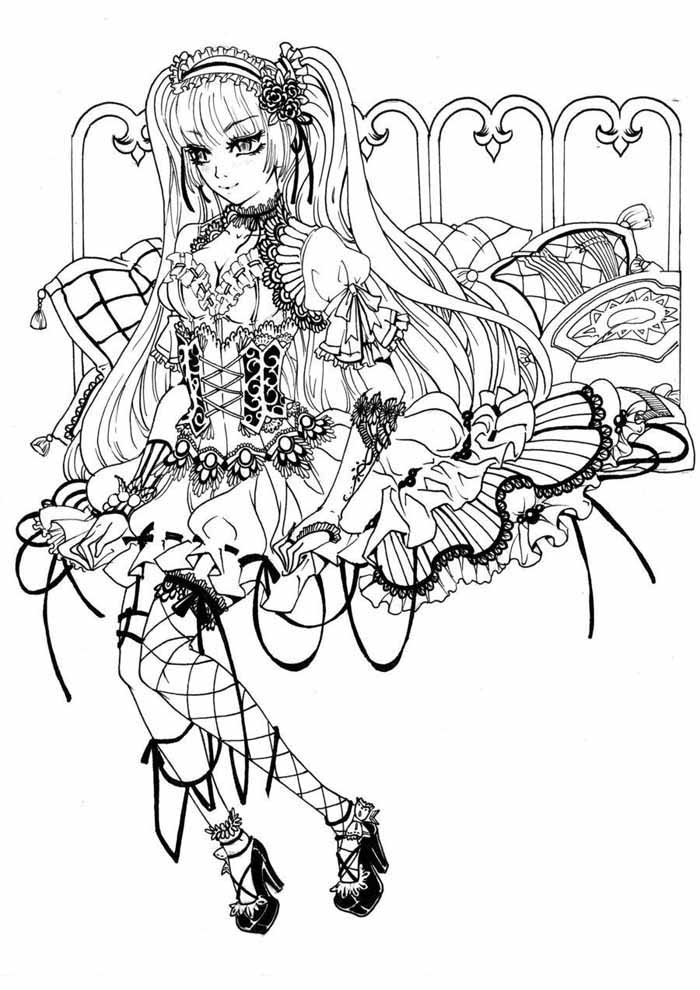30 Anime Adult Coloring Books 12