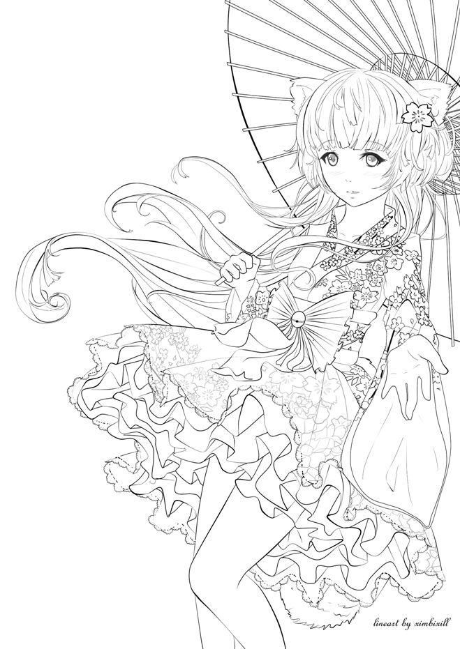 30 Anime Adult Coloring Books 14