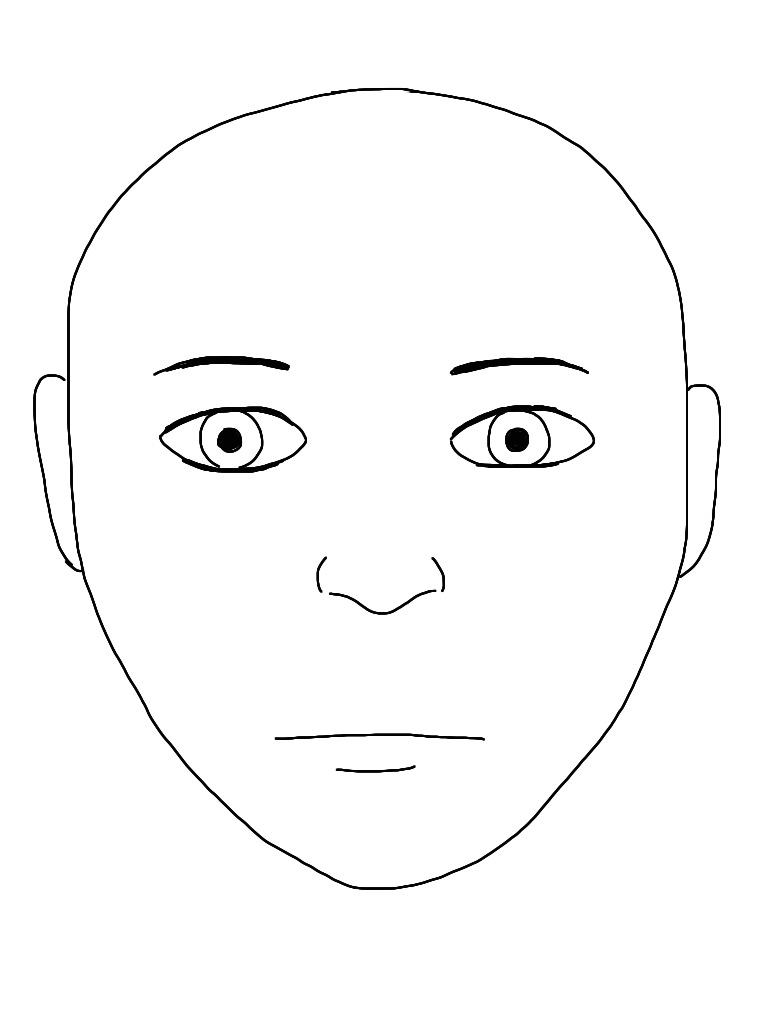 30 Blank Face Coloring Page 16