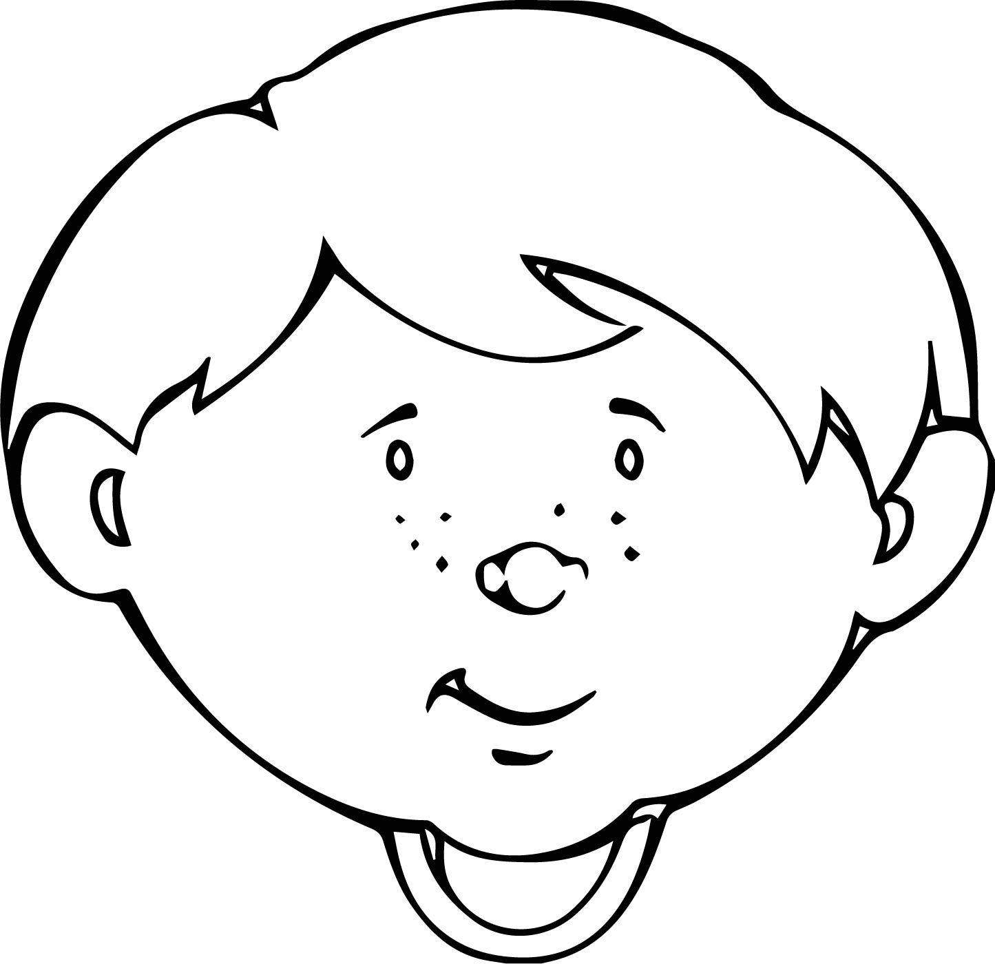 30 Blank Face Coloring Page 17