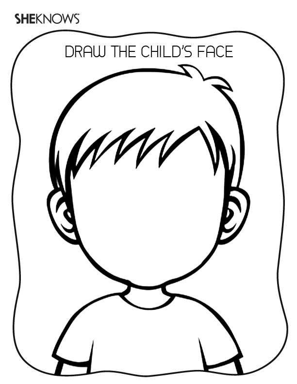 30 Blank Face Coloring Page 23