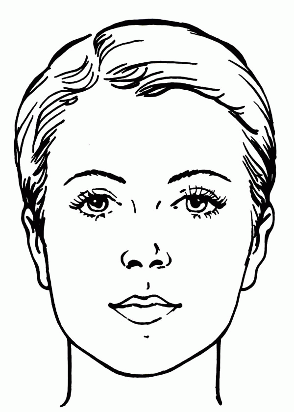 30 Blank Face Coloring Page 33