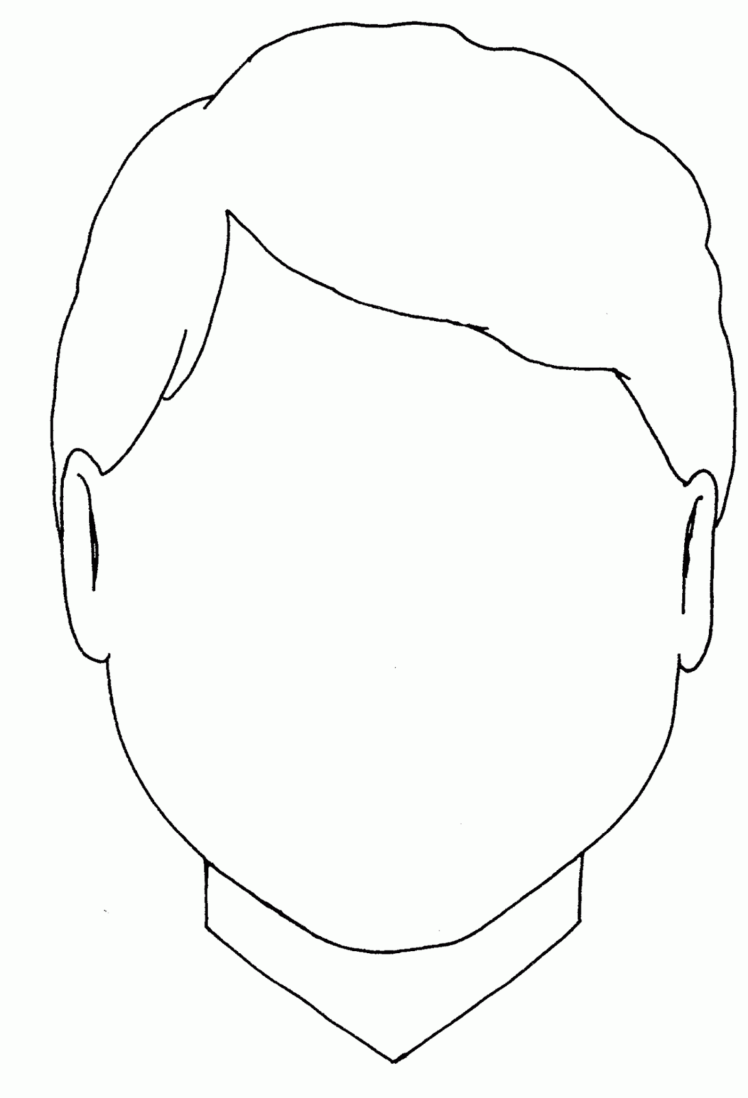 30 Blank Face Coloring Page 4