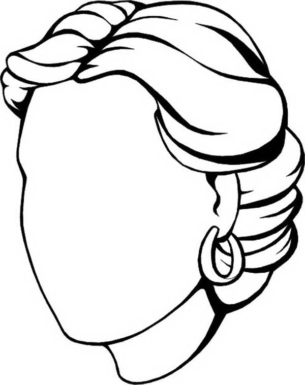 30 Blank Face Coloring Page 9