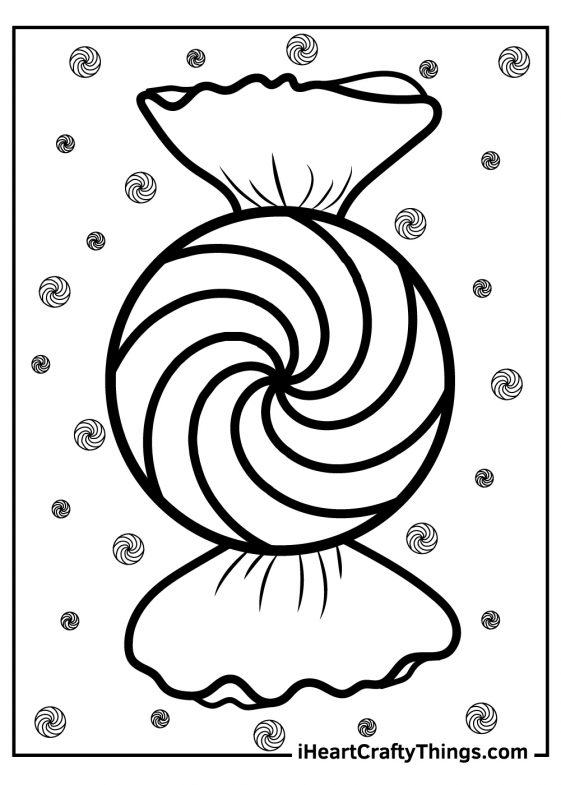 33 Candy Coloring Book Pages 14