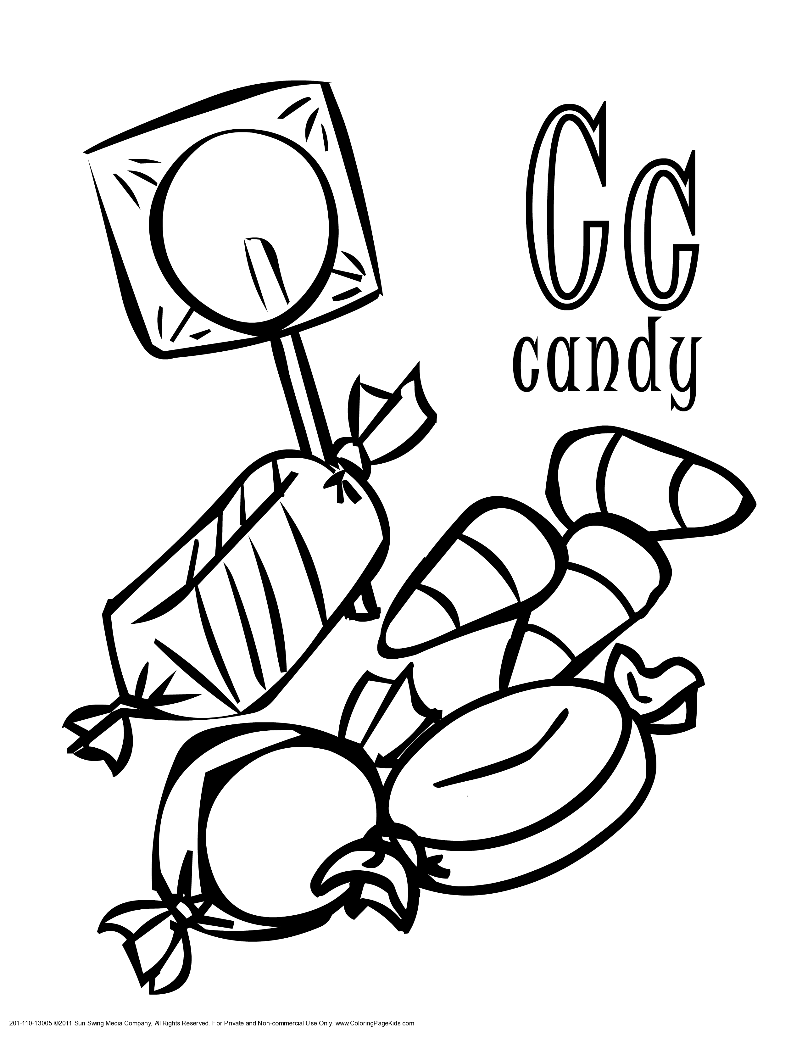 33 Candy Coloring Book Pages 21