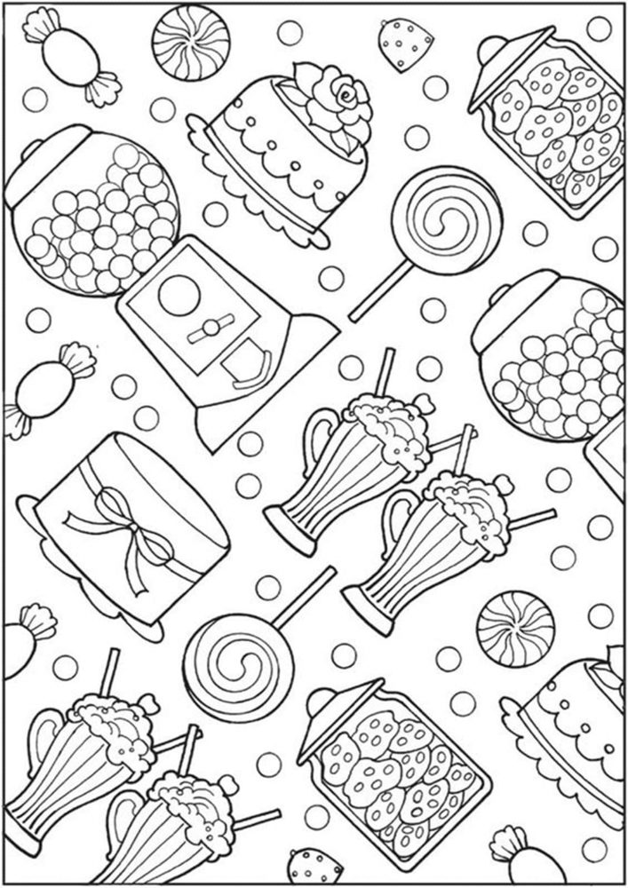 33 Candy Coloring Book Pages 24