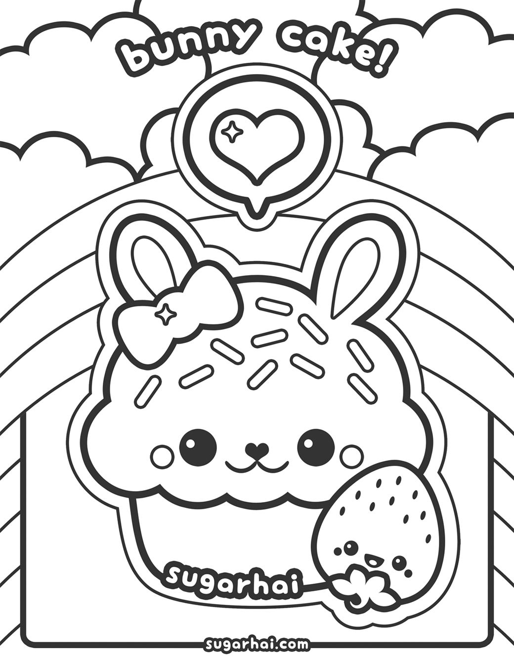 35 Cute Food Colouring Sheets 24