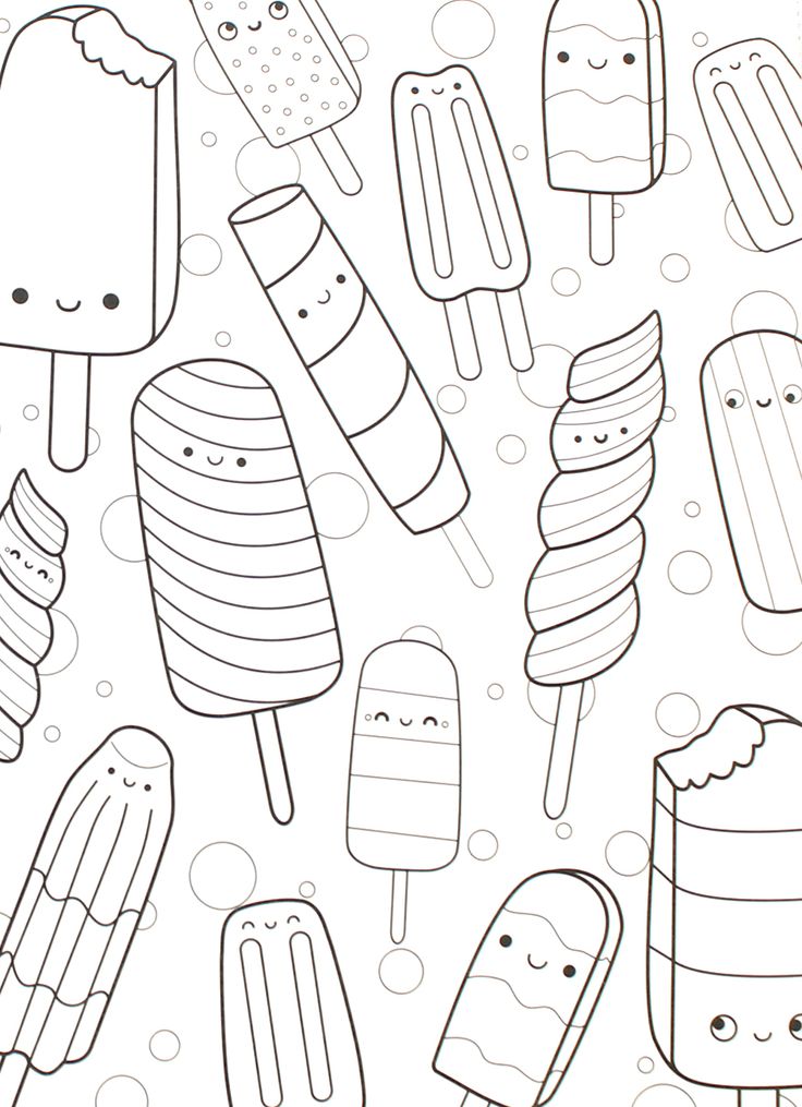 35 Cute Food Colouring Sheets 27