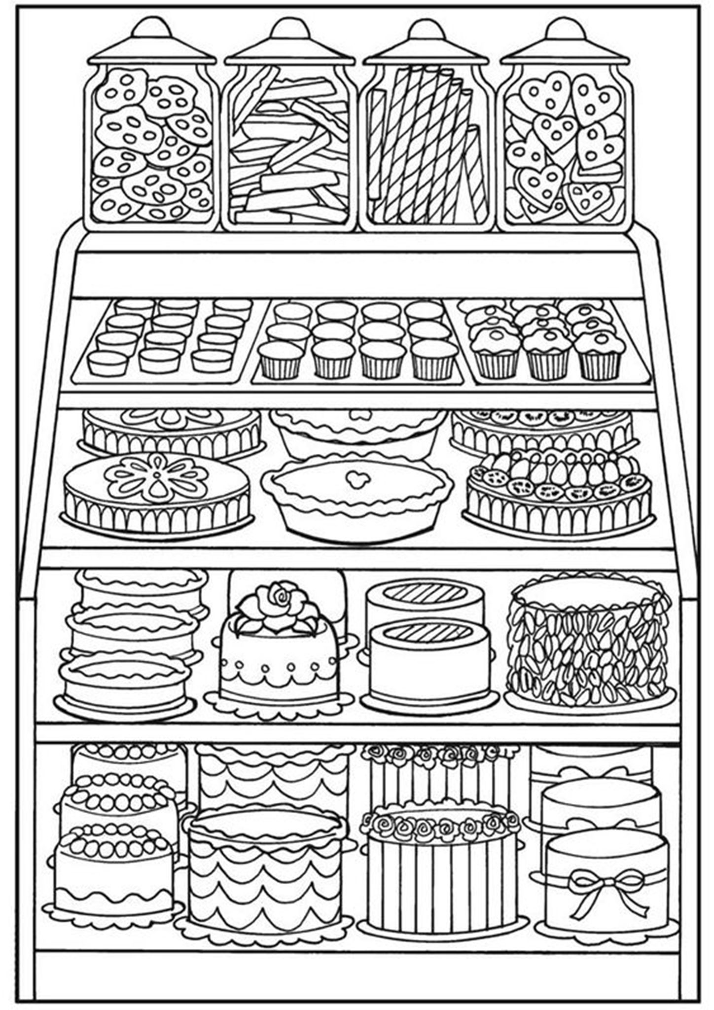35 Cute Food Colouring Sheets 46