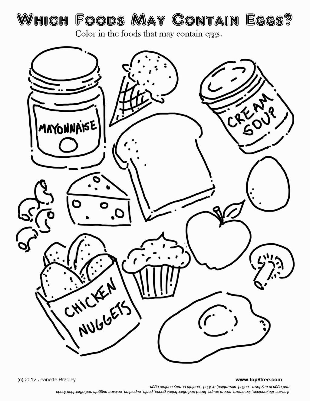 35 Cute Food Colouring Sheets 50