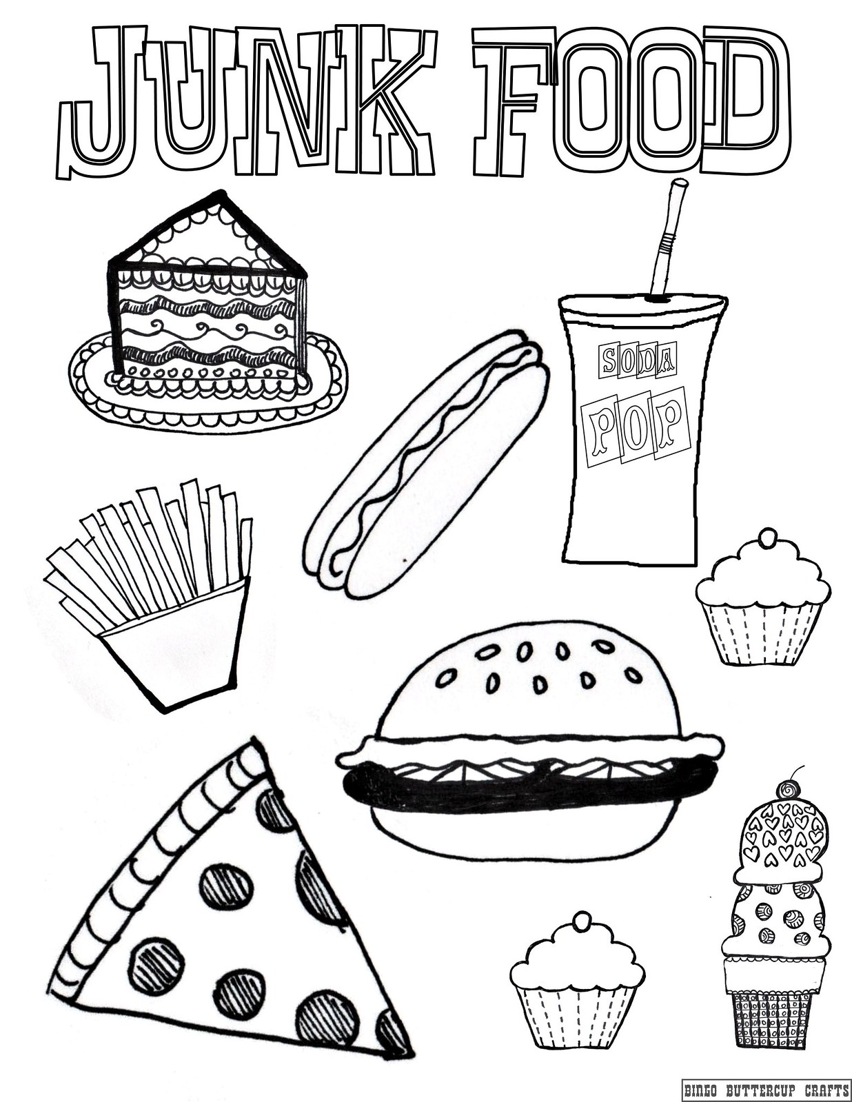 35 Cute Food Colouring Sheets 56