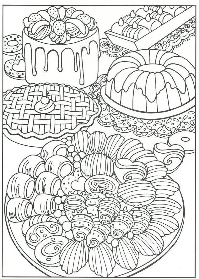 35 Cute Food Colouring Sheets 58