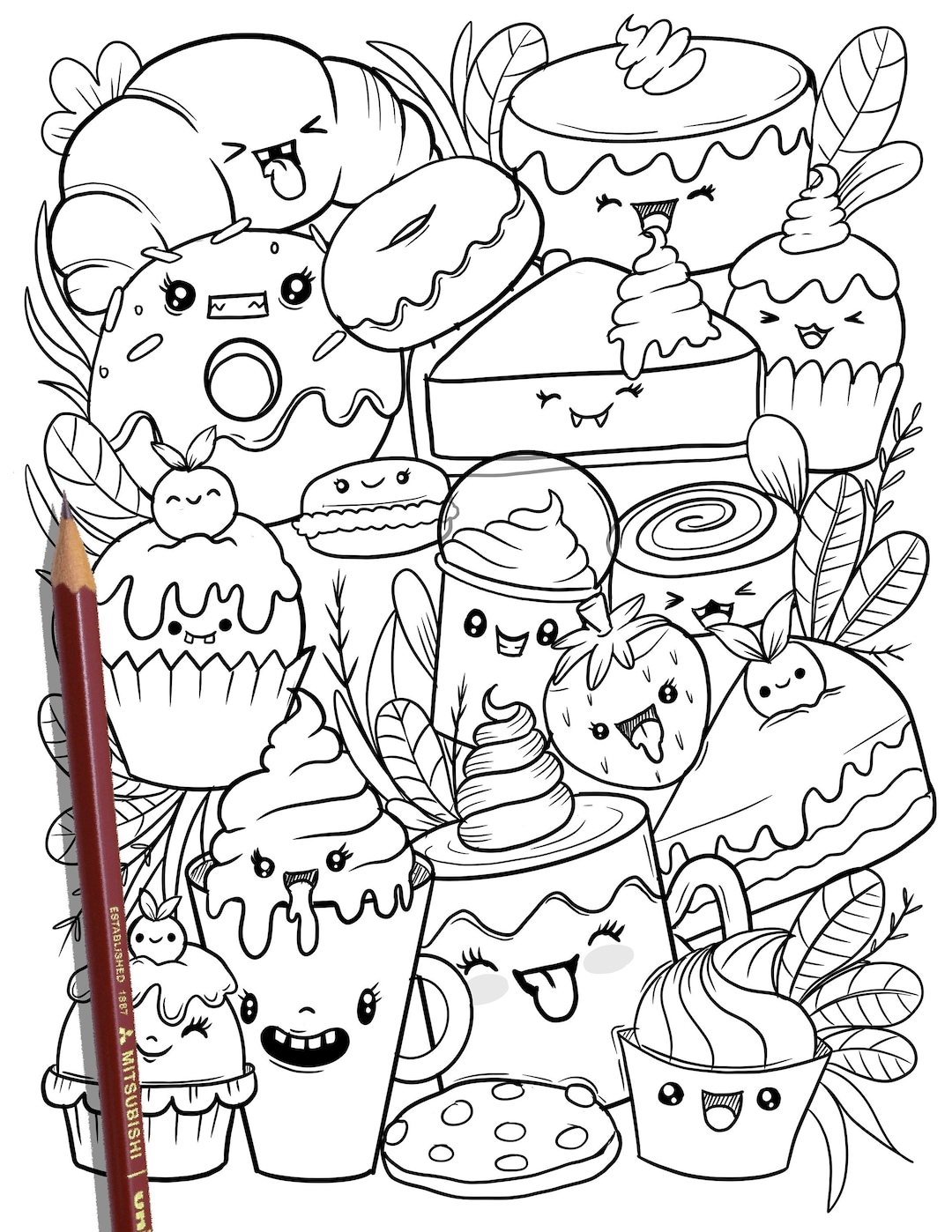 35 Cute Food Colouring Sheets 59