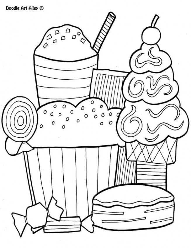 35 Cute Food Colouring Sheets 60