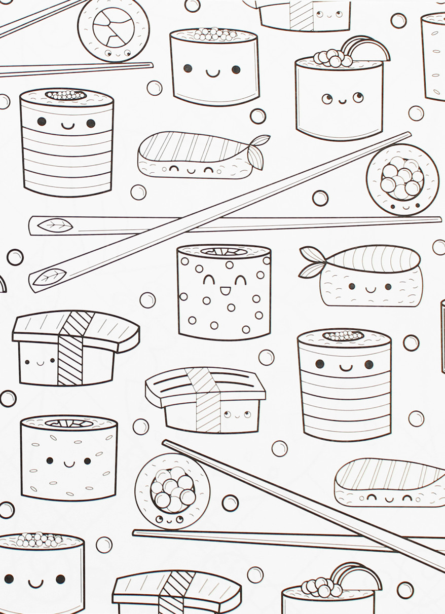 35 Cute Food Colouring Sheets 63