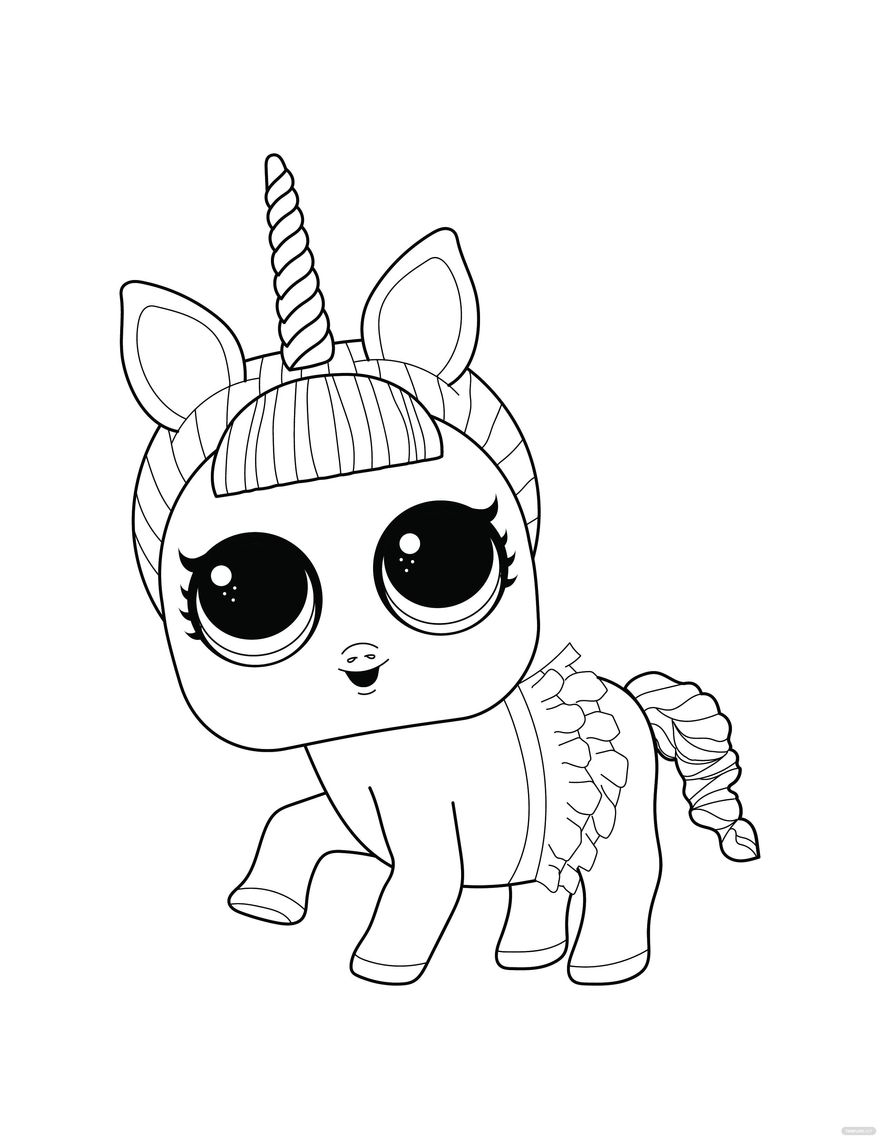 49 Unicorn Lol Coloring Page 13