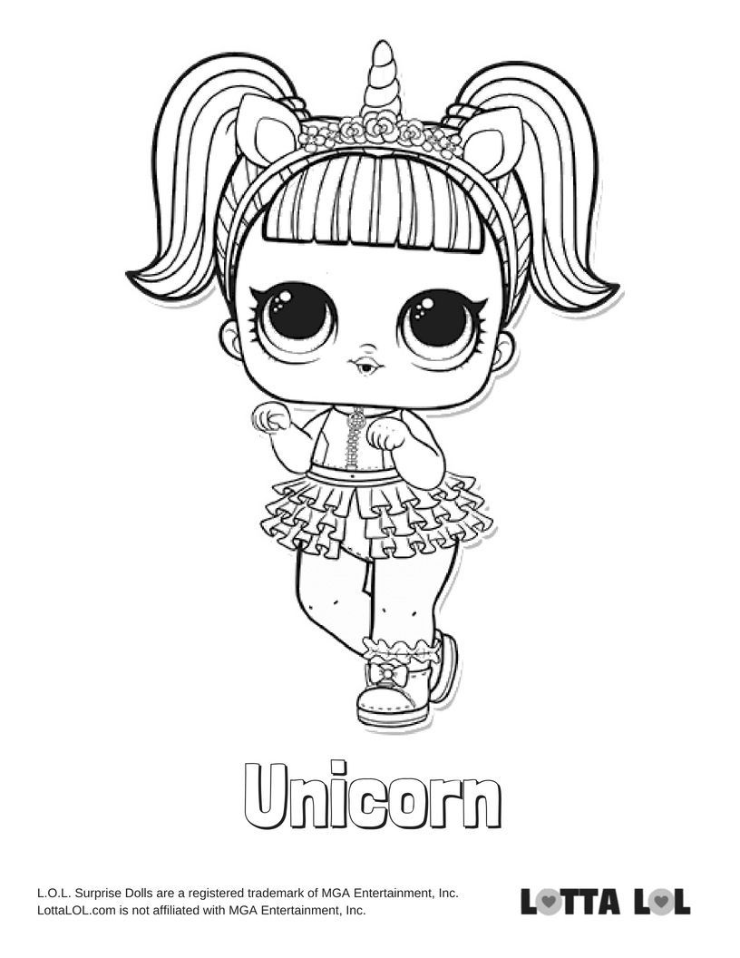 49 Unicorn Lol Coloring Page 2