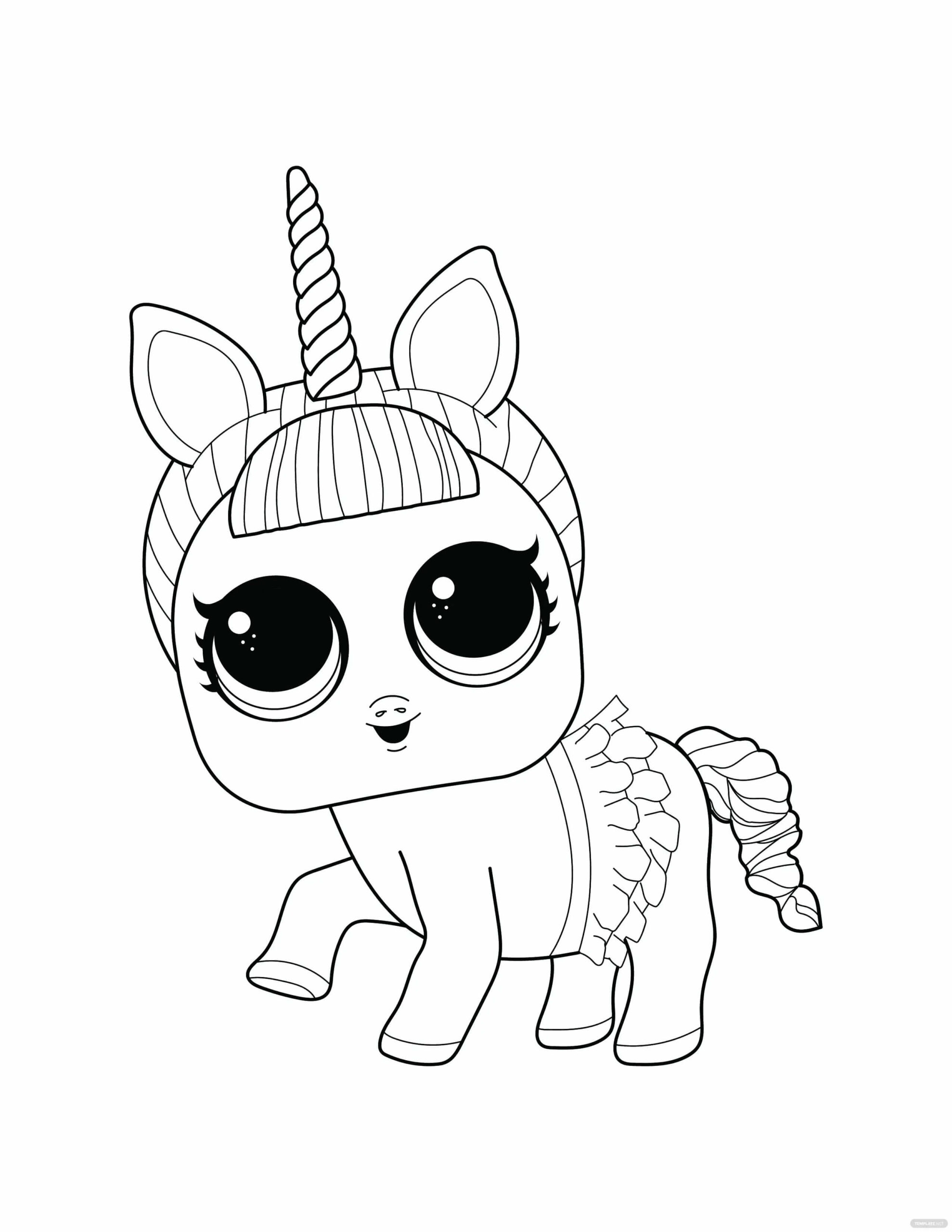 49 Unicorn Lol Coloring Page 41