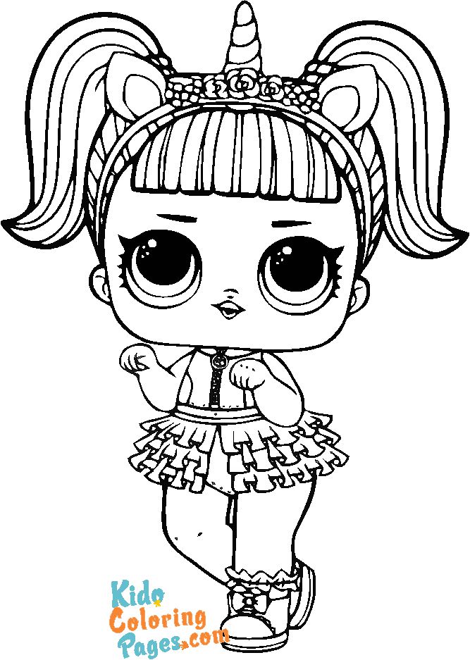 49 Unicorn Lol Coloring Page 6