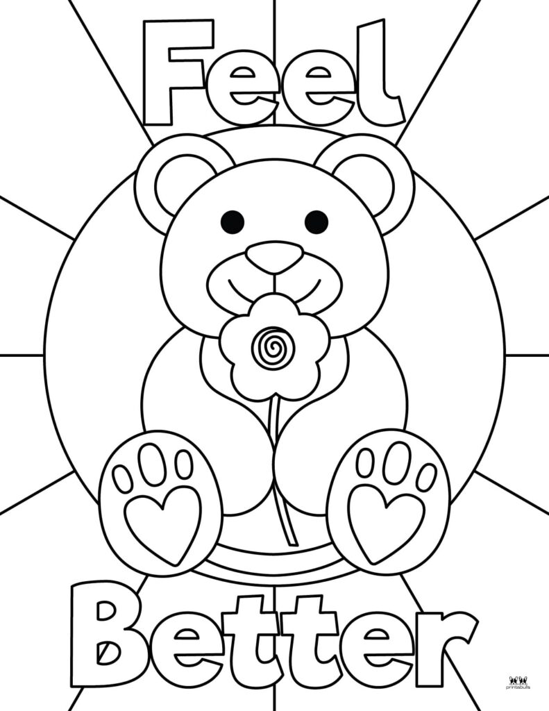 50 Feel Better Coloring Pages 38