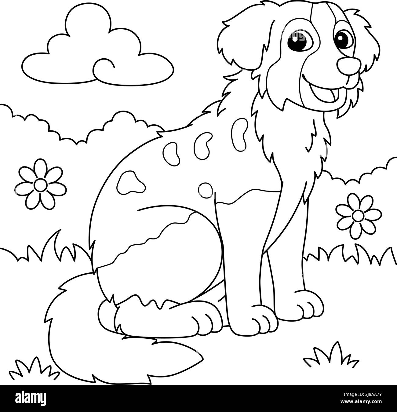 51 Australian Shepherd Coloring Page 4