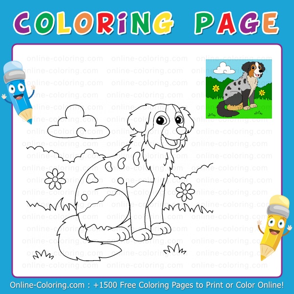 51 Australian Shepherd Coloring Page 45