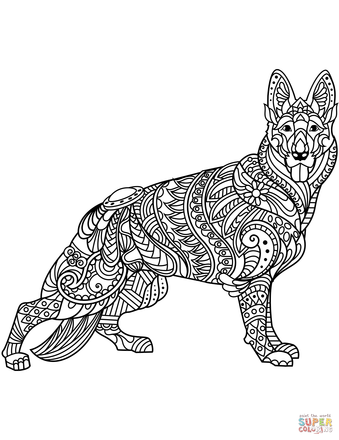 51 Australian Shepherd Coloring Page 47
