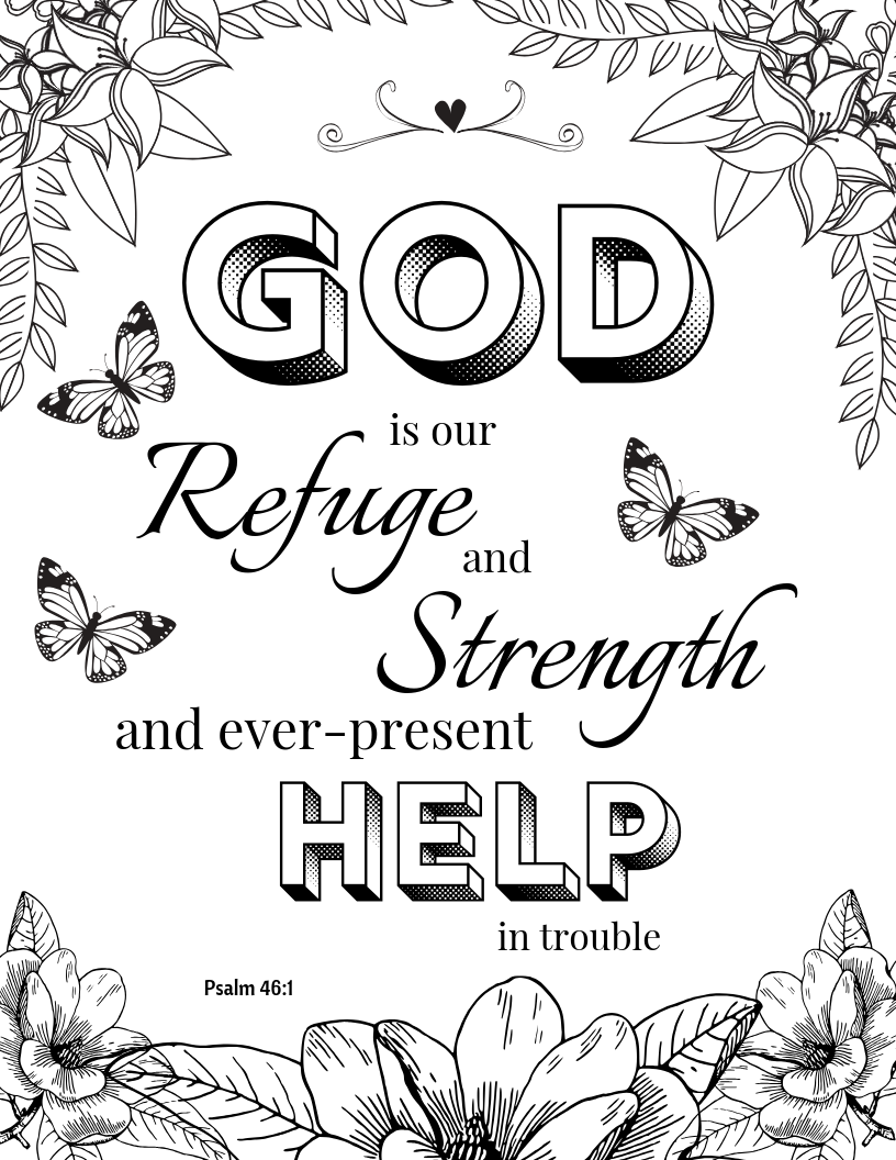 55 Bible Quotes Coloring Pages 1