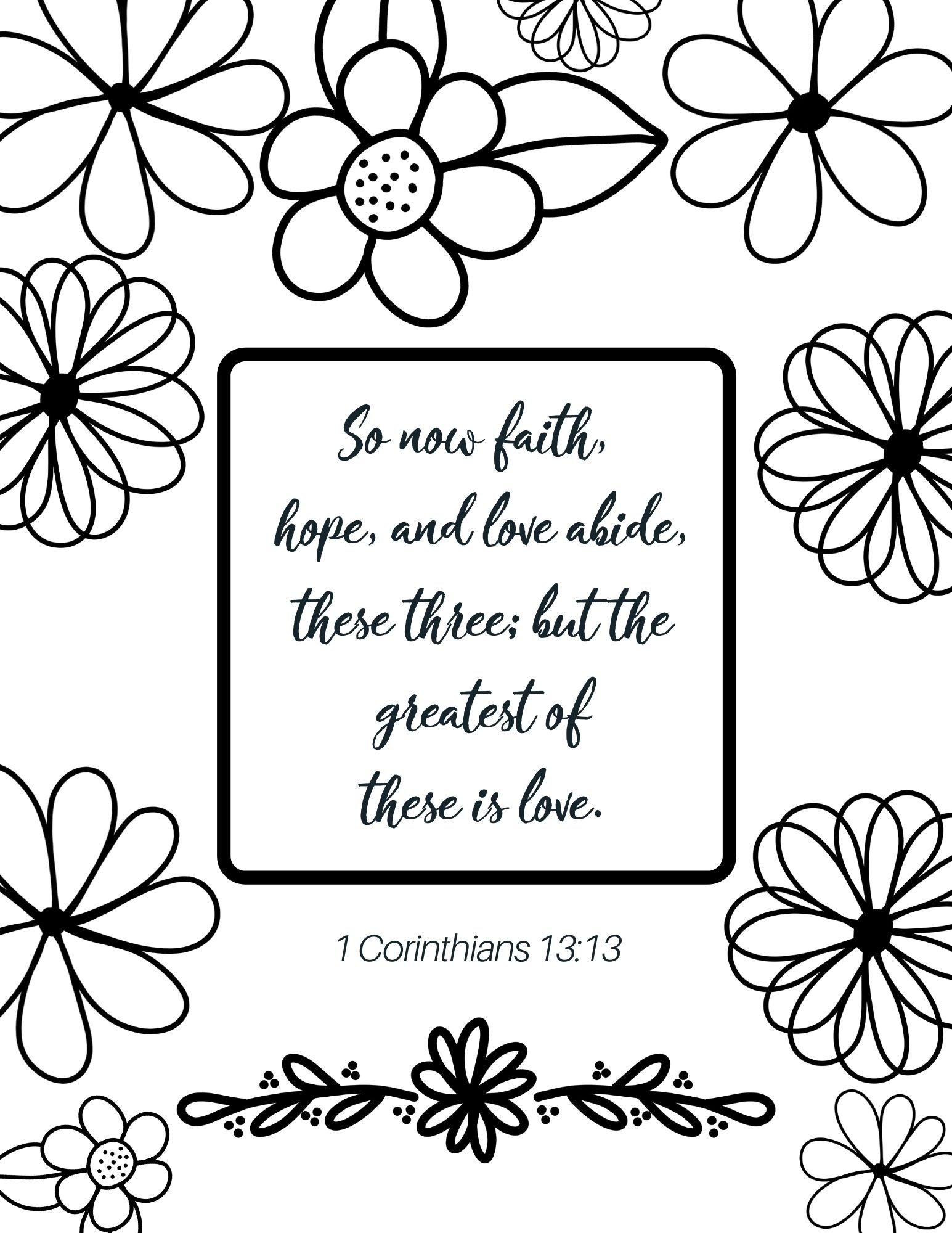 55 Bible Quotes Coloring Pages 13